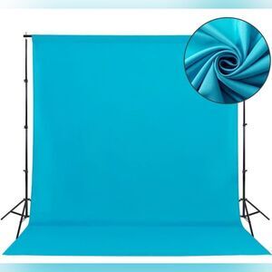 🩵Turquoise 8x10 Ft Soft Fabric Photography Backdrop